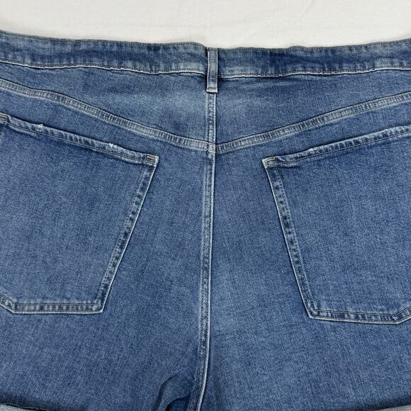 Old Navy Plus Women’s OG Straight High Rise Jean Denim Short 28 4X Blue - Picture 7 of 14